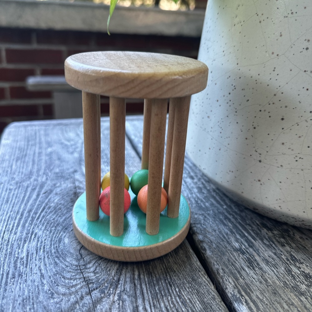 Lovevery Montessori Rolling Rattle baby toy